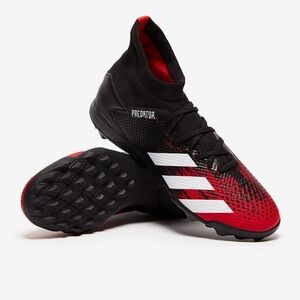 Adidas Black and Red Athletic Soccer Cleats Size 12
